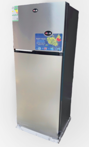 ثلاجة بابين بخار كي ال جي 14 قدم استيل KLG-NR450