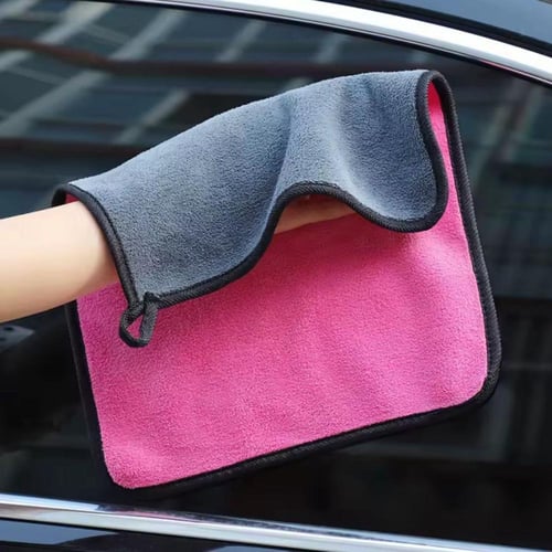 طقم مناشف (فوط) تنظيف من المايكروفايبر ناعمة الملم...