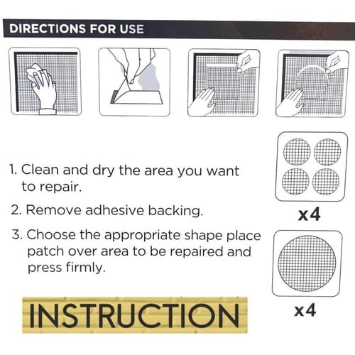 مجموعة شريط شبكي فايبر ابيض دائري | لاصق لإصلاح شب...