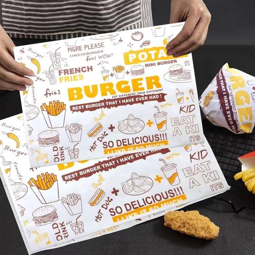 ورق ساندوتش مطبوع لتغليف المأكولات والوجبات | نمط...