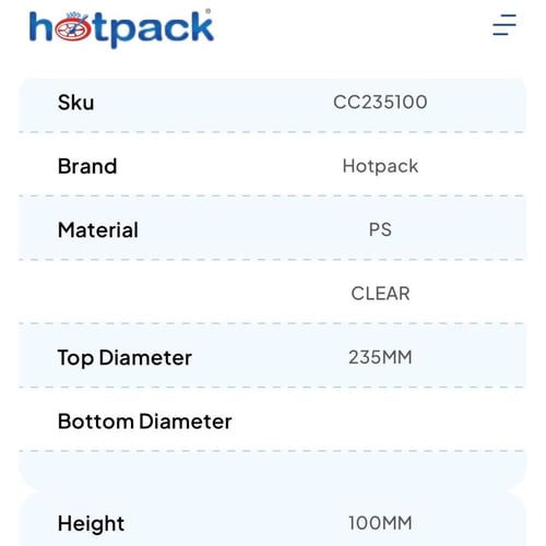 علب بلاستيكية شفافة للكيك بغطاء متصل | 12 حبة (متو...