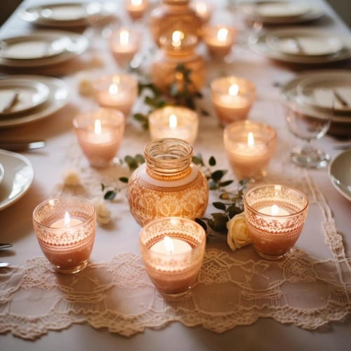 مجموعة شموع مائية عائمة ابيض فاخرة | 12 قطعة (4 سا...