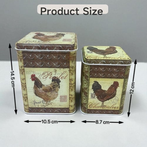 مجموعة علب تنظيم معدنية متعددة الاستخدامات من قطعت...