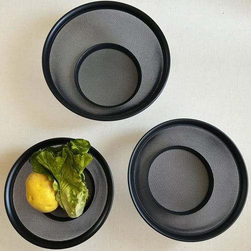 مصفاة مطبخ استيل دائري بقاعدة | متوفر 3 احجام