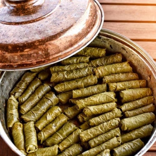 ثقالة ورق عنب ومحاشي فخار مقاس 21 سم