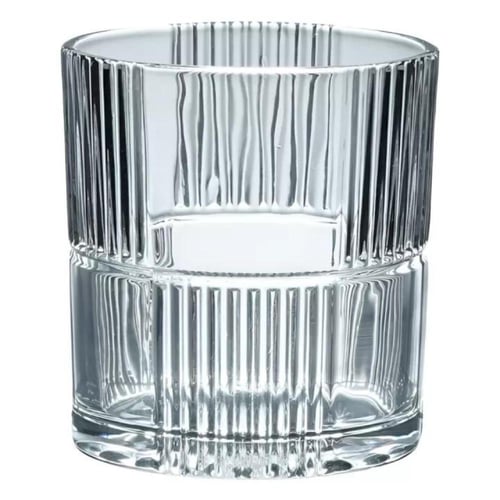 طقم كاسات عصير بتصميم أنيق لون شفاف - 3 قطع | 265م...