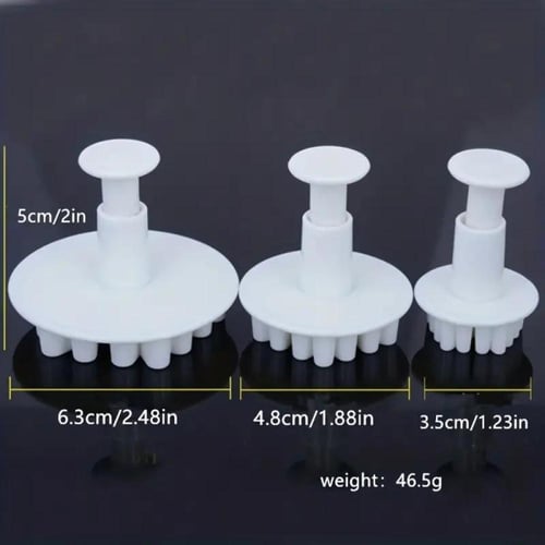 مكبس بسكويت ندفات الثلج | 3 قطع