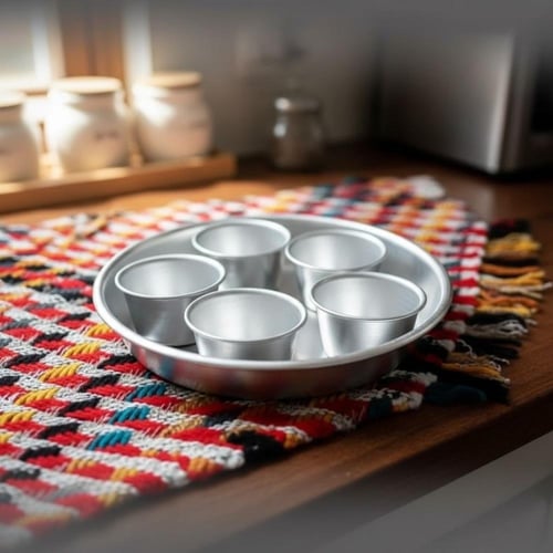 مجموعة قوالب حلا وصوص ميني المنيوم (6 قطع)