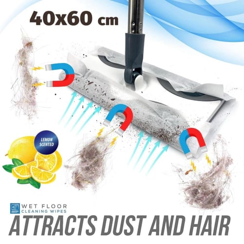 مجموعة مناديل مبللة (30 منديل) لمسح الارضيات والتن...