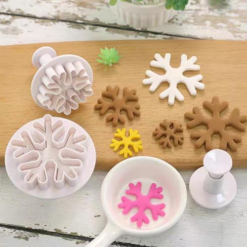 مكبس بسكويت ندفات الثلج | 3 قطع