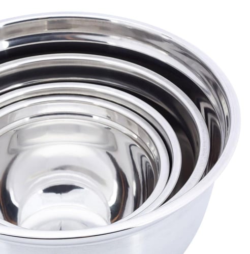 طقم اوعية ستانلس ستيل من 4 قطع مع اغطية سوداء،