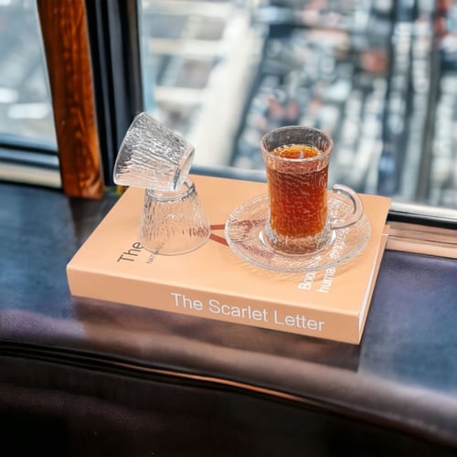 بيالات وفناجيل وصحون شاي ساده - ديكور ثلجي