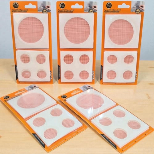 مجموعة شريط شبكي فايبر ابيض دائري | لاصق لإصلاح شب...