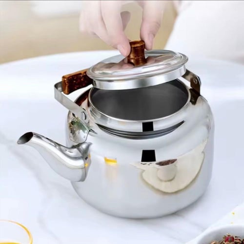 ابريق ستانلس ستيل ابو اجمل بمقبض عازل للحرارة بستا...