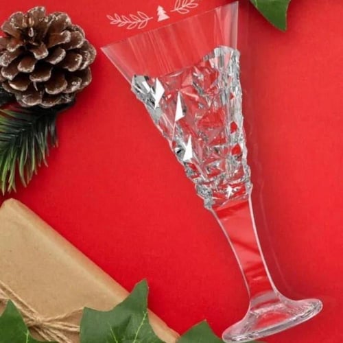 مجموعة (6) كاسات زجاج فاخرة بقاعدة | 347مل