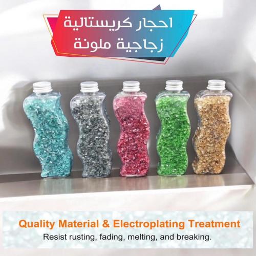 احجار زجاجية كريستالية متوهجة و عاكسة للضوء بعدة أ...