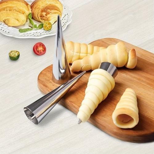 قمع معجنات وفطائر ستيل مخروطي (متوفر 3 احجام)