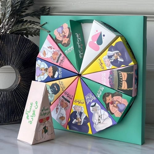 بوكس توزيعات العيد بشكل كيكة (12 حبة)