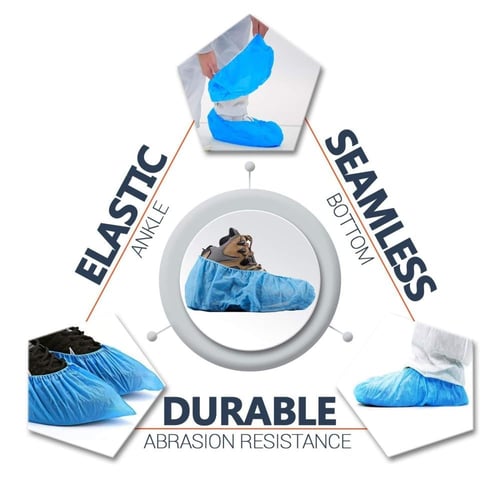 اغطية احذية للاستعمال مرة واحدة (60 قطعة) غير قابل...