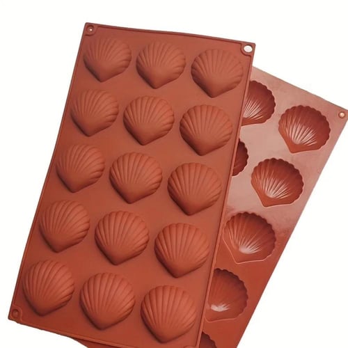 قالب سيليكون شكل صدف البحر - 15 تجويف