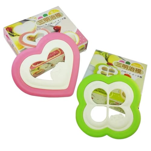 قطاعة تشكيلة خبر التوست الى شكل القلب والمربع - قط...