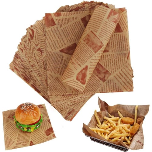 ورق ساندوتش مطبوع لتغليف المأكولات والوجبات | نمط...