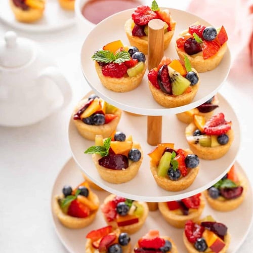 صينية ميني تشيز كيك بقاعدة مجوفة | 24 فتحة