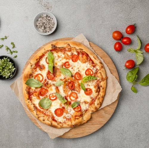 صينية بيتزا مع فتحات غير لاصقة ومتينة | مقاس 34 سم