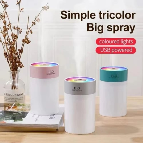 مرطب ومنقي هواء محمول بإضاءة RGB ثلاثية الألوان بم...