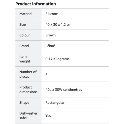 مفرش خبز سيليكون سميك للفرن