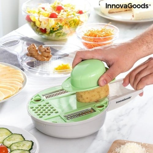 ‎مبشرة خضار يدوية متعددة الوظائف 6 في 1