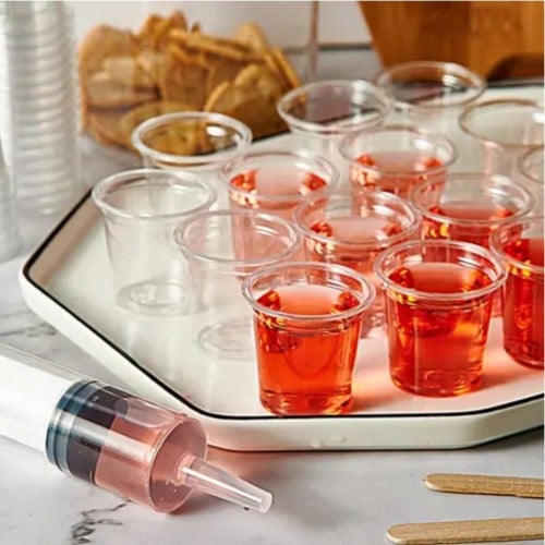 اكواب بلاستيك ميني شفافة 1 أونصة | 50 قطعة