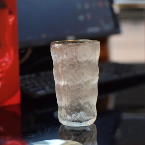 طقم كوب زجاج ثلجي | 2 قطعة (متوفر حجمين)