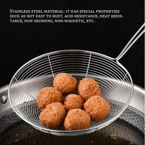 مصفاة قلي يد معدن