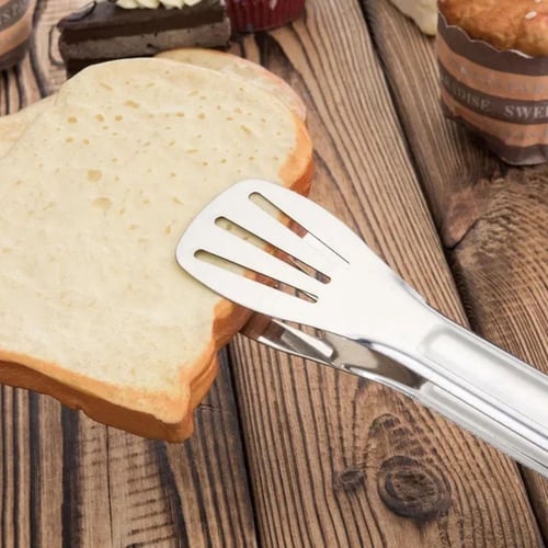 طقم ملقط طعام استيل مسطح (2 قطعة) بمقاسين (24سم |...