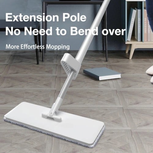 ممسحة المايكروفايبر المسطحة بخاصية قابلة للشطف