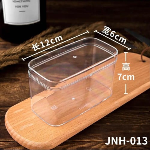 علب اكليريك شفافة بالشكل المستطيل - 12 حبة