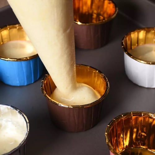 اكواب كب كيك ورقية - ملون | 24 حبة