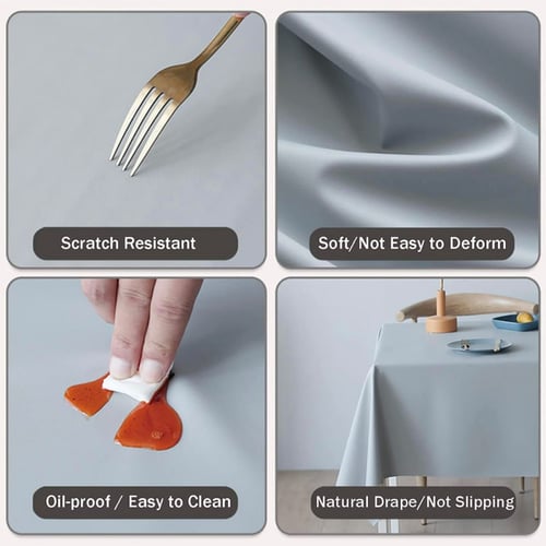 مفرش طاولة جلد بالشكل المستطيل والمربع (متوفر اكثر...