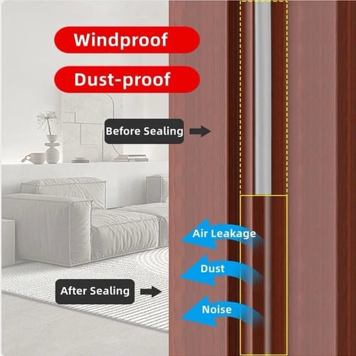 شريط عازل لاصق بفرشاة لاحكام غلق النوافذ والابواب...