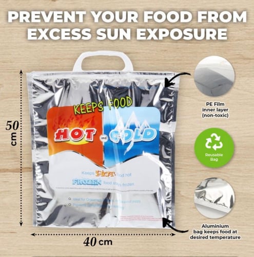 كيس حراري ‏لحفظ الاطعمة حار / بارد