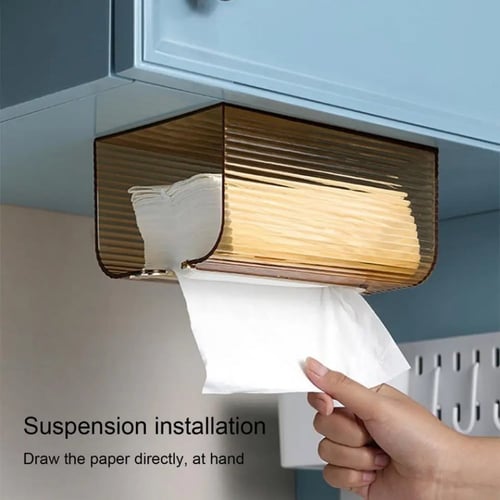 حامل مناديل بلاستيك معلق (متوفر 3 الوان)