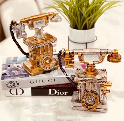 تحفة ديكور مكتبية | هاتف كلاسيكي سيراميك