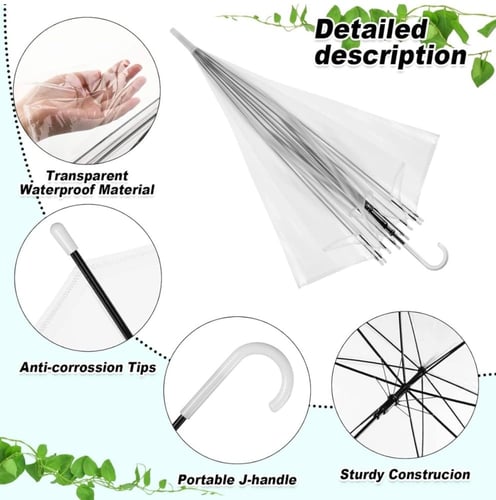 مظلة شفافة للاستمتاع بقطرات المطر