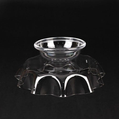 اكليريك تقديم مموج شفاف بقاعدة (متوفر 3 احجام)