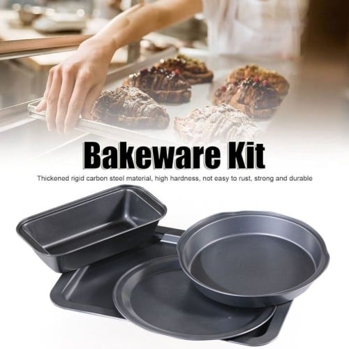 طقم صواني كيك | 4 قطع | متعددة الاشكال