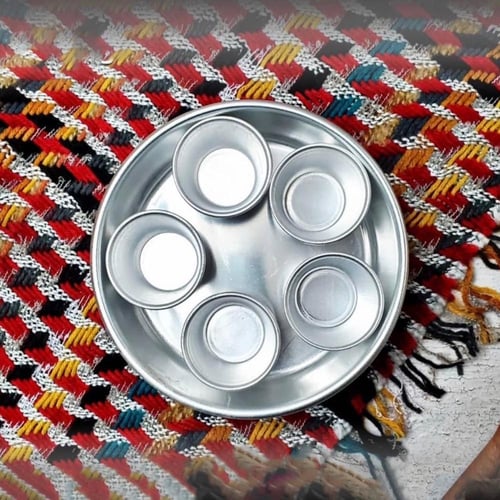 مجموعة قوالب حلا وصوص ميني المنيوم (6 قطع)