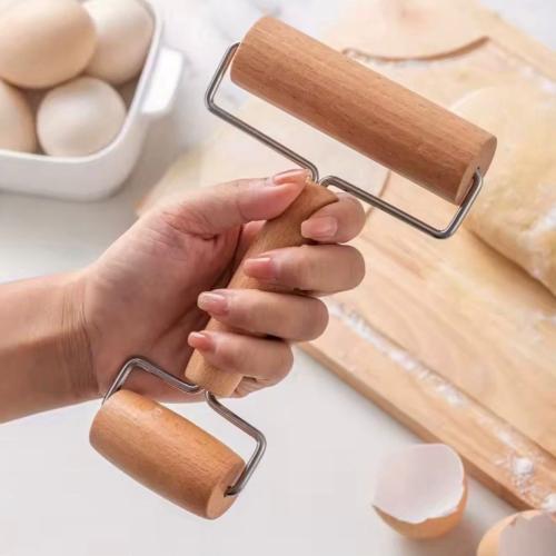 فرادة عجين خشب يدوية مزدوجة | تجانس ودقة في الفرد