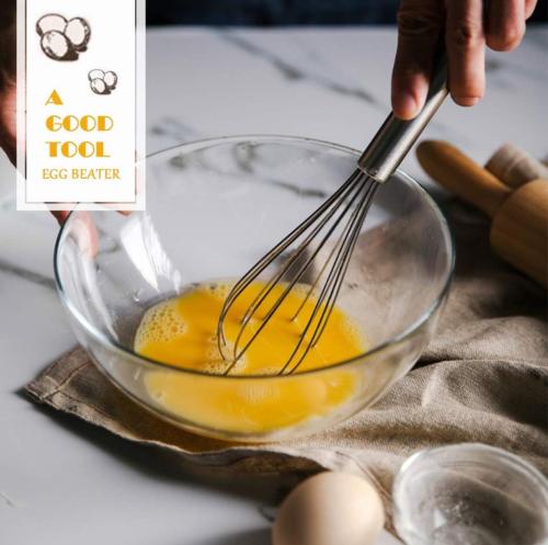 مضرب خفاق خباط بيض يدوي للمطبخ من الستانلس ستيل من...