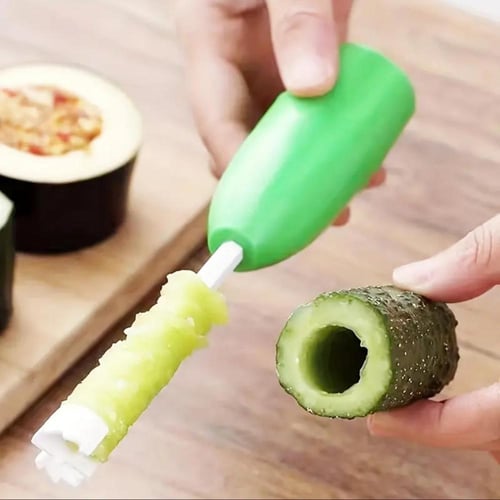 ‎حفارة خضروات وكوسا وباذنجان مكونة من 4 قطع قابلة...